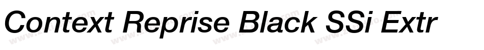 Context Reprise Black SSi Extra Bold字体转换